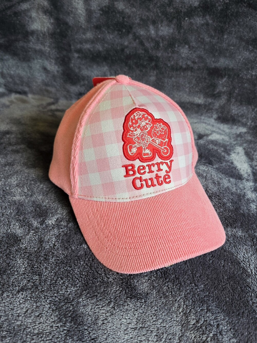 New Strawberry Shortcake toddler 2t - 5t Girls Cotton Twill Baseball Hat, Pink